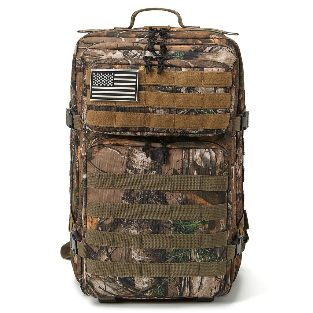 45L (2,746 cu in) Tactical Backpack — 3-Day Outdoor Hiking Camping Trekking Gym Bag for Men & Women