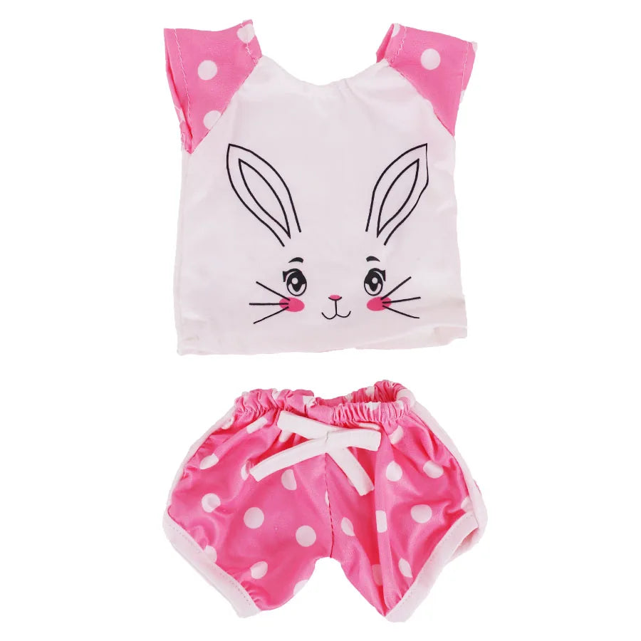 Cute Printed T-Shirt Top for 18-Inch (45.7 cm) & 43 cm Dolls, Short Doll Tee