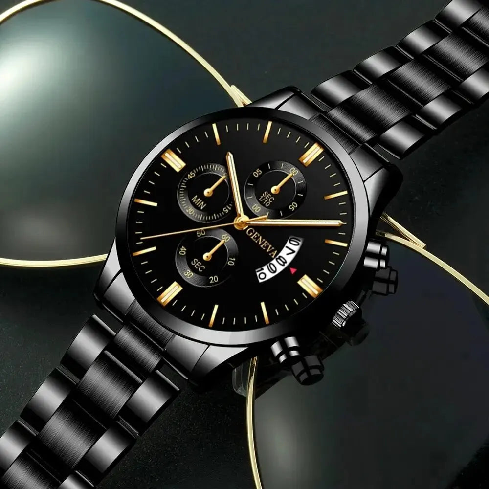 Women's Fashion Round Quartz Bracelet Watch - 41mm Numberless Dial, 220mm (8.66in) Band