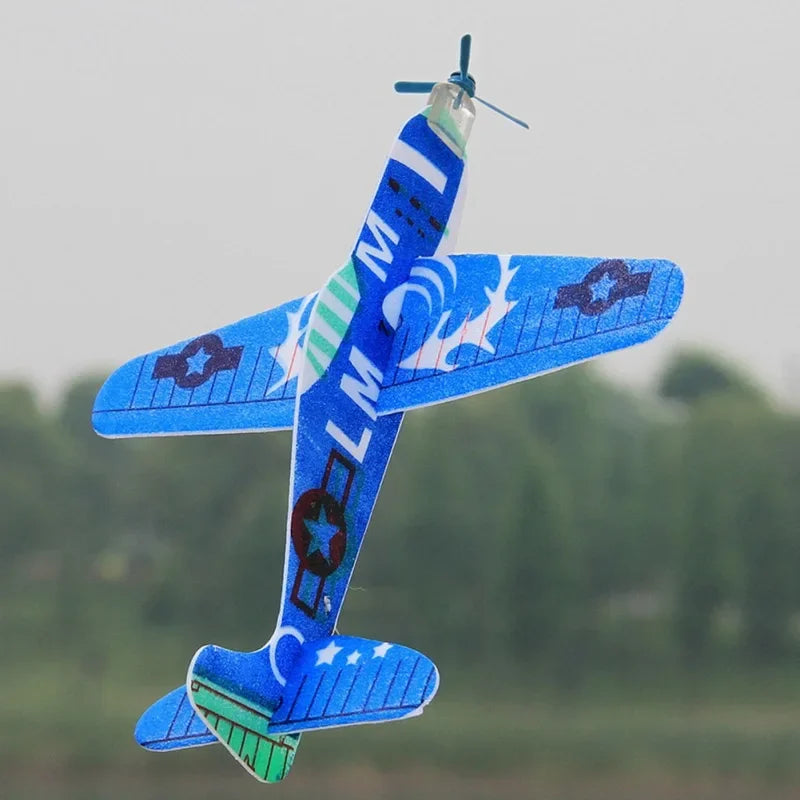 Foam Hand-Throw Glider Airplane Kids Party Favors & Outdoor Toy 7.5 in (19 cm)