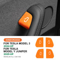 Premium Italian Alcantara Suede Door Switch Trim Cover - Interior Car Accessories (4-Pack)
