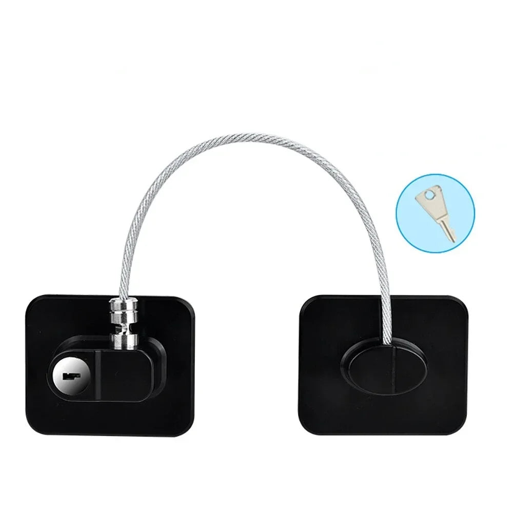 2/4/6-Pack Self-Adhesive Cabinet Locks with Keys — Baby Safety Locks for Fridge, Cabinets, Drawers, Doors & Appliances