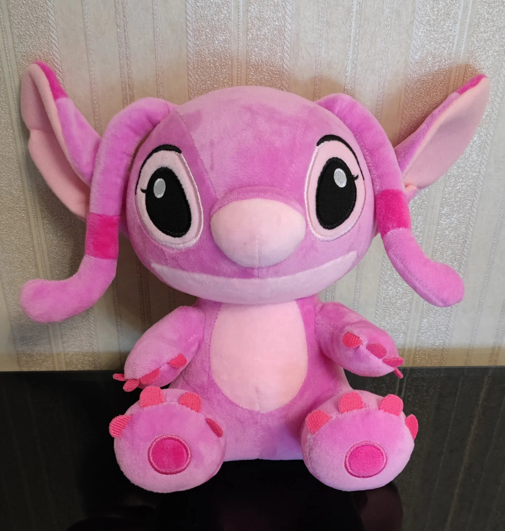 Stitch Plush Toy 10 in (25 cm) Soft Stuffed Doll — Blue & Pink Character Plush Gift for Kids