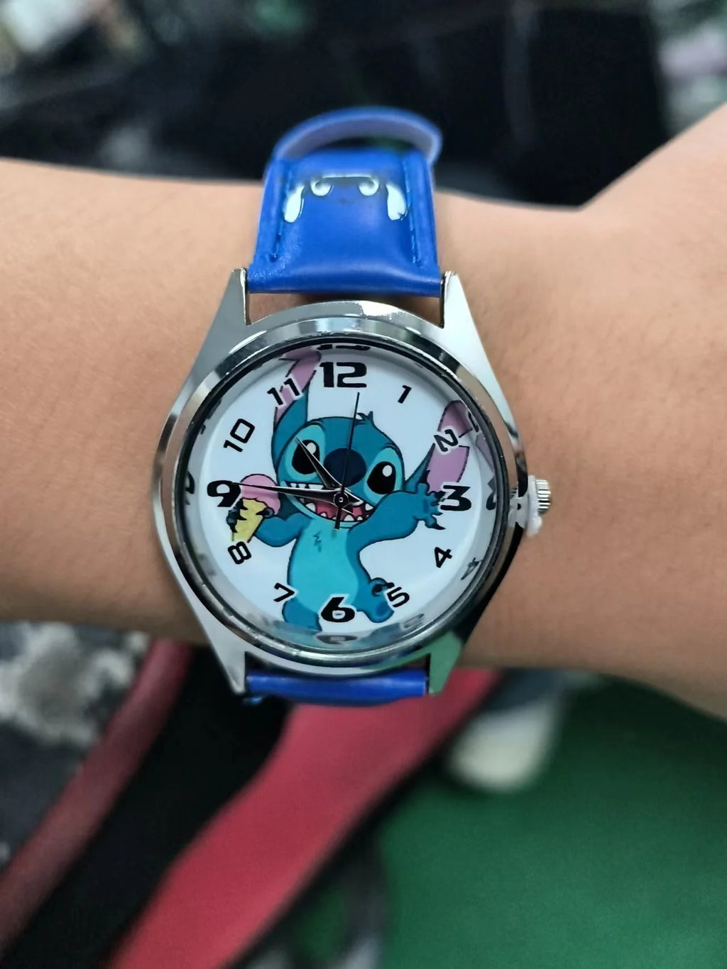Kawaii Stitch Quartz Watch in Gift Box - Cute Heart Anime Watch, Unisex