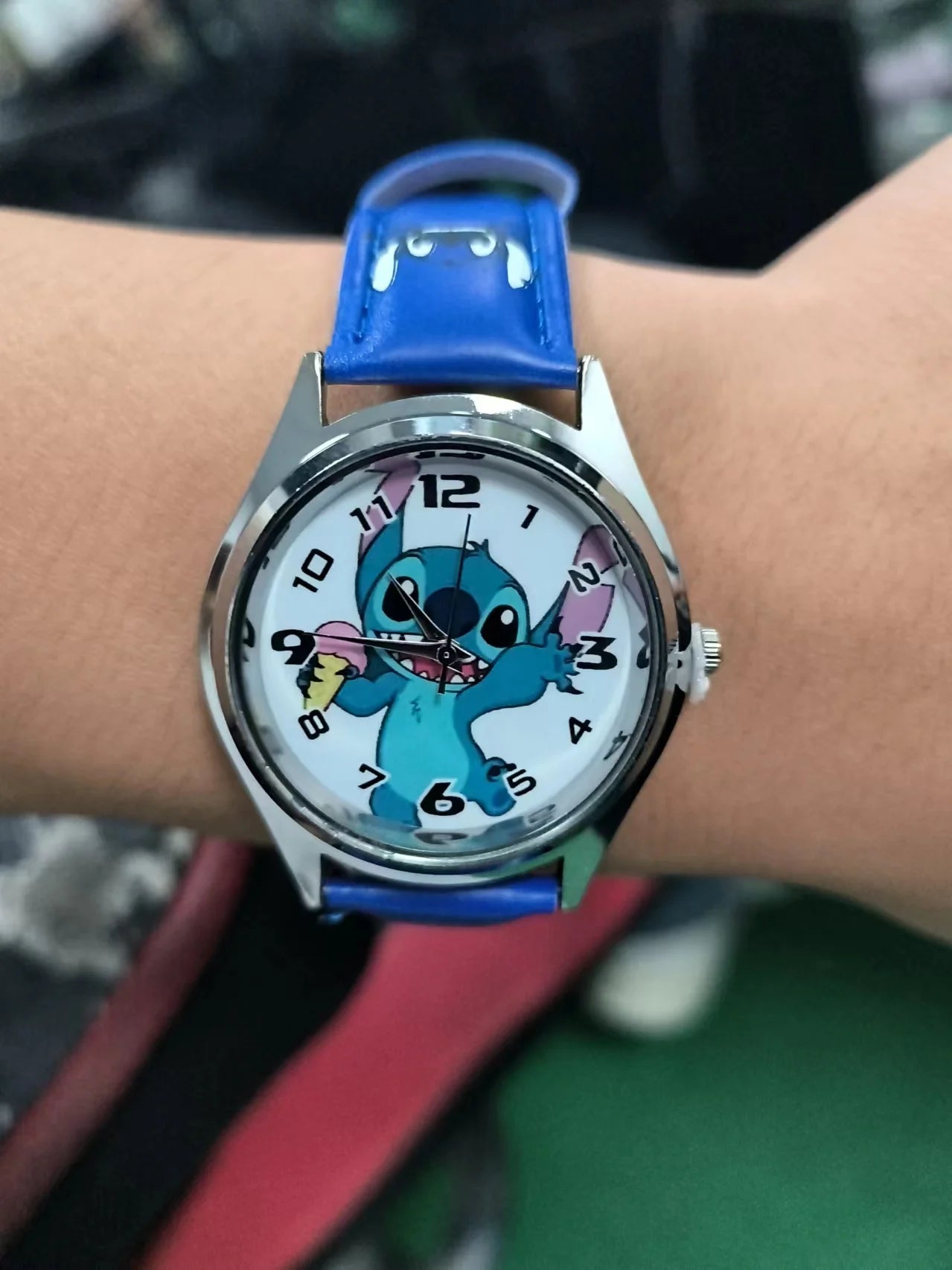 Kawaii Stitch Quartz Watch in Gift Box - Cute Heart Anime Watch, Unisex