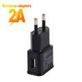 Universal 5V 2A USB AC Adapter Charger – AC 100–240V to DC 5V Power Supply (EU/US/UK Plug)