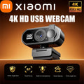4K Autofocus Webcam with Dual Noise-Canceling Microphones, USB Streaming Webcam for PC & Laptop with Privacy Cover and Mount