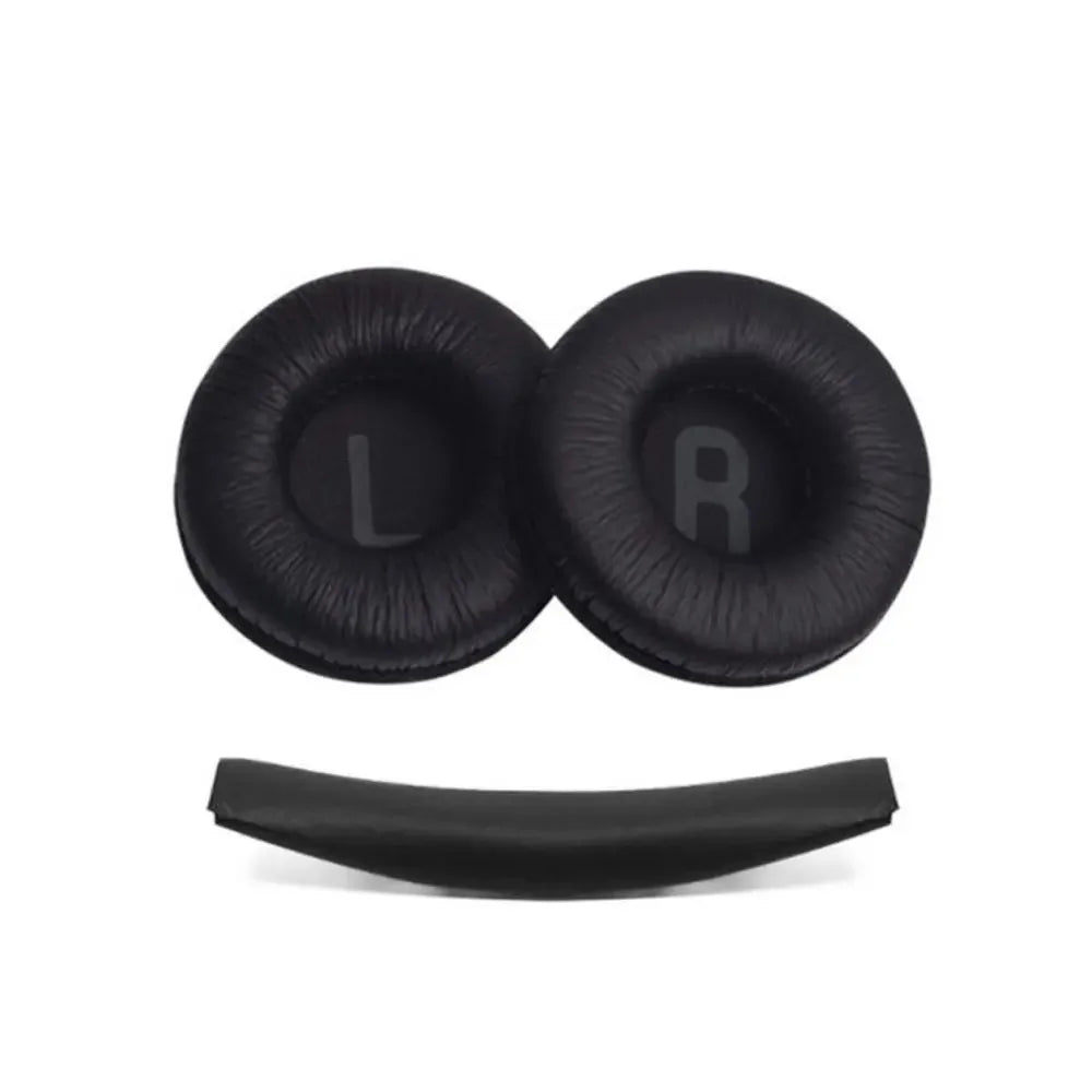 70mm (2.76in) Replacement Foam Ear Pads – Soft Protein Leather Headphone Cushions, 1 Pair (Headband Option)