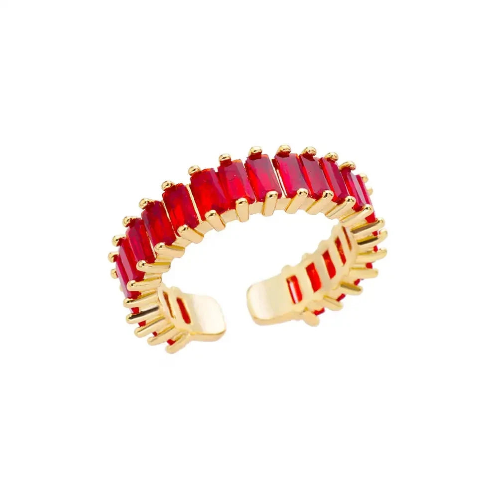 316L Stainless Steel Gold-Tone Women's Ring – Hypoallergenic Classic Tension-Set Wedding & Couple Ring