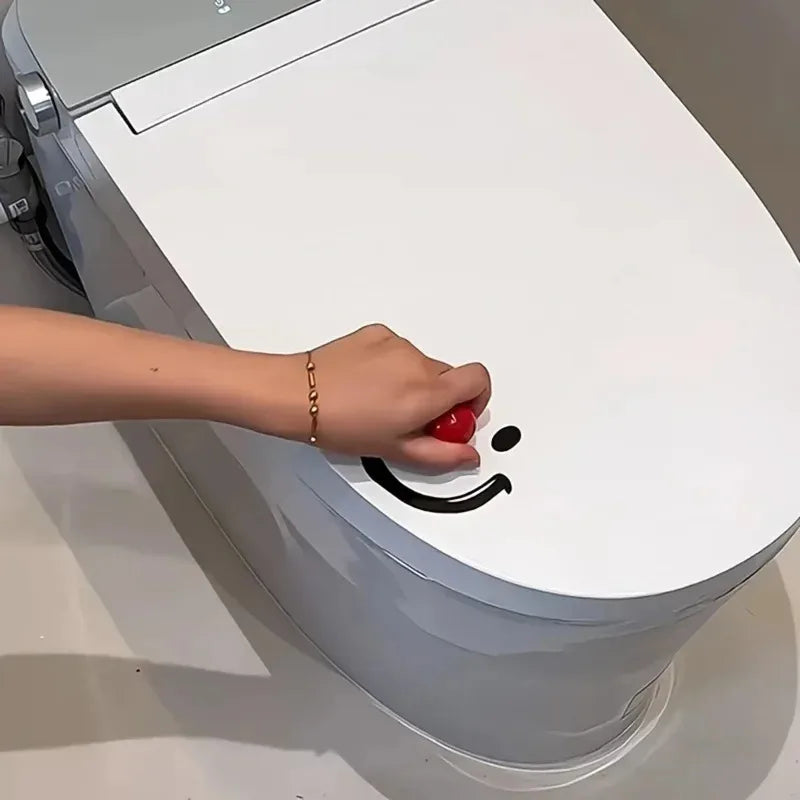 Dopamine Smile Ball Toilet Lid Lifter Handheld Round Toilet Seat Cover Opener PP Bathroom Accessory
