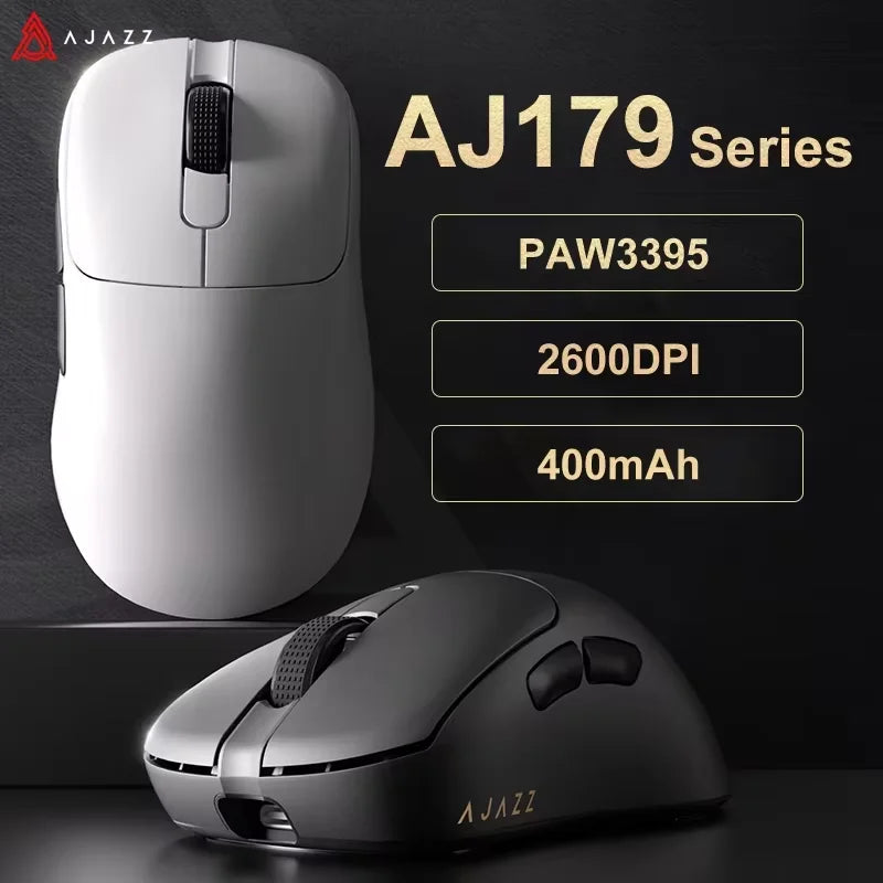 Wireless Gaming Mouse 2.4GHz & Bluetooth - Right-Hand Ergonomic, 26,000 DPI Optical Sensor, Battery Powered
