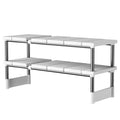 Stackable Cabinet Organizer Shelves for Kitchen & Pantry - Adjustable Under-Sink & Counter Storage