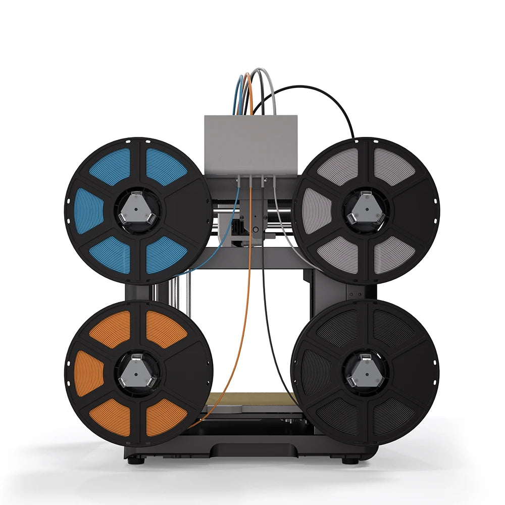 Multi-Color 3D Printer with Intelligent Filament System, One-Click Auto Leveling & Wi‑Fi — 220×220×220 mm (8.66×8.66×8.66 in)