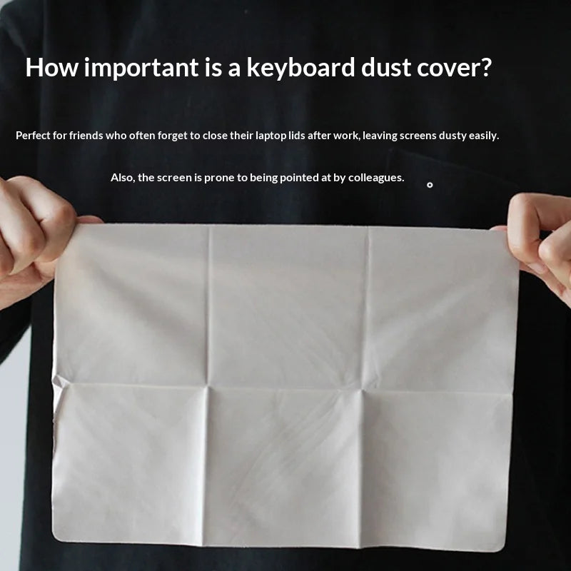 Microfiber Keyboard Dust Cover for 13/15/16-Inch (33/38/41 cm) Laptops – Ultra-Thin Protective Cloth