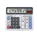 Solar 12-Digit Desktop Calculator – Dual Power (Solar + AA), Financial Office & Student Calculator with GT, Percent & Backspace