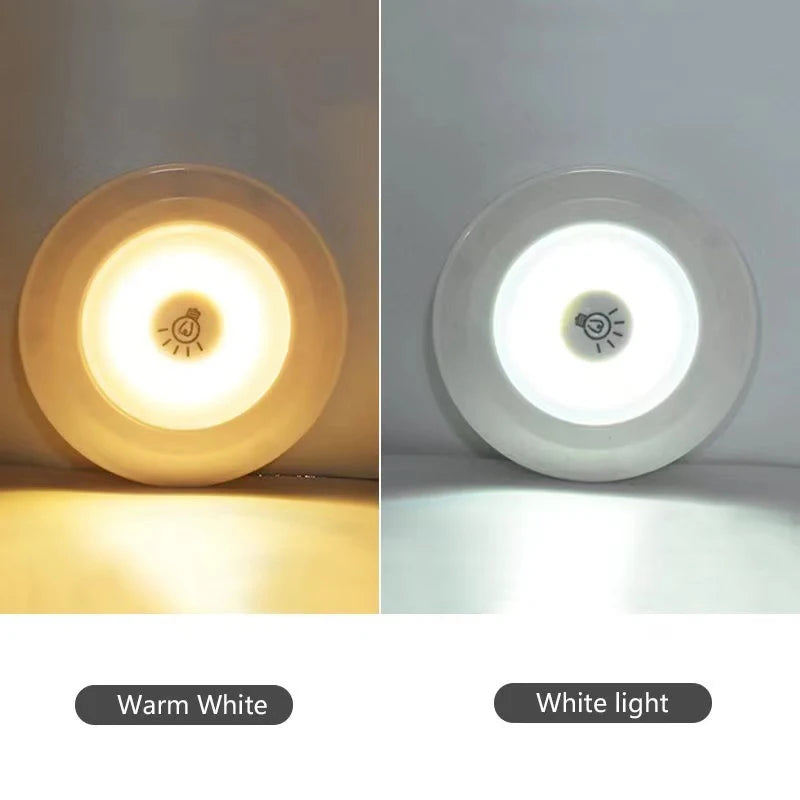 Dimmable Battery-Operated LED Under-Cabinet Light with Remote — Closet, Wardrobe & Bathroom Night Lamp