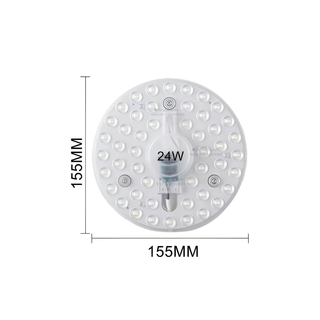 Round LED Panel Ceiling Light 12W–60W AC 220–240V Circular Flush Mount Lamp