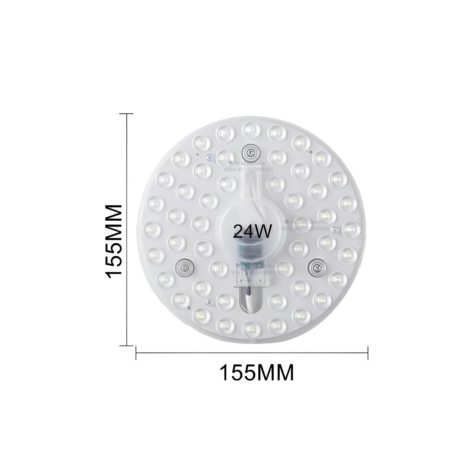 Round LED Panel Ceiling Light 12W–60W AC 220–240V Circular Flush Mount Lamp