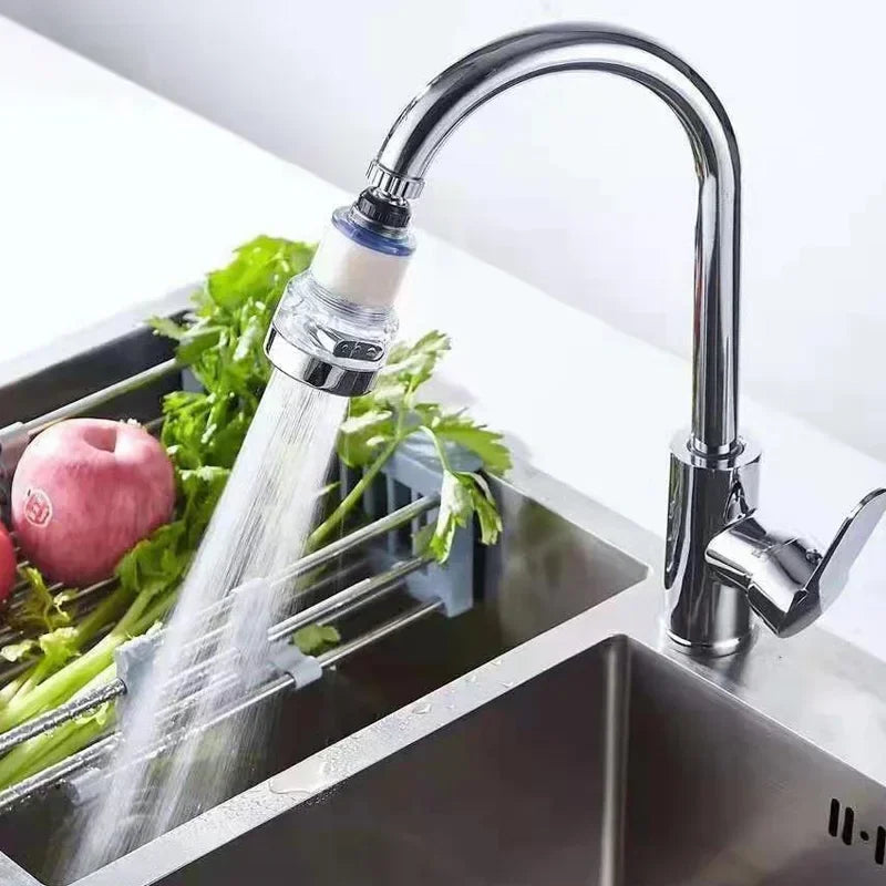 360° Rotating Faucet Water Filter — Universal Kitchen & Bathroom Tap Filter with High‑Density PP Cotton