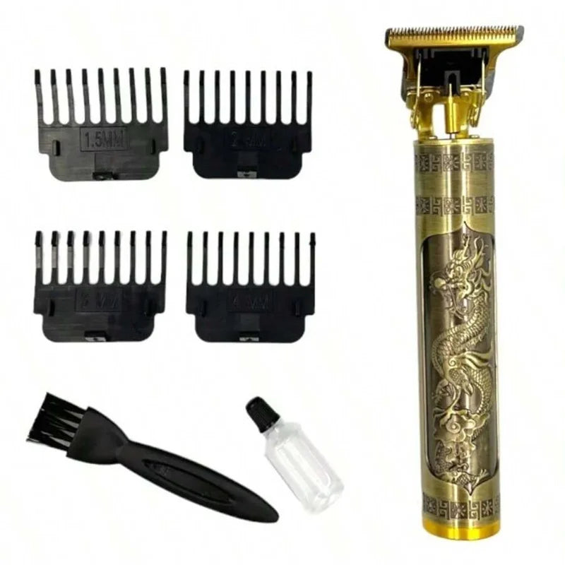 Men's Electric Beard Trimmer & Hair Clipper – Battery‑Powered Precision Shaver