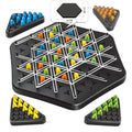 Triangle Chain Duel Strategy Board Game Family Logic Game for Kids and Adults