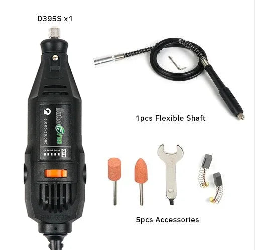 130W Electric Rotary Tool Kit - Mini Drill Engraver Polisher with Variable Speed & Flexible Shaft
