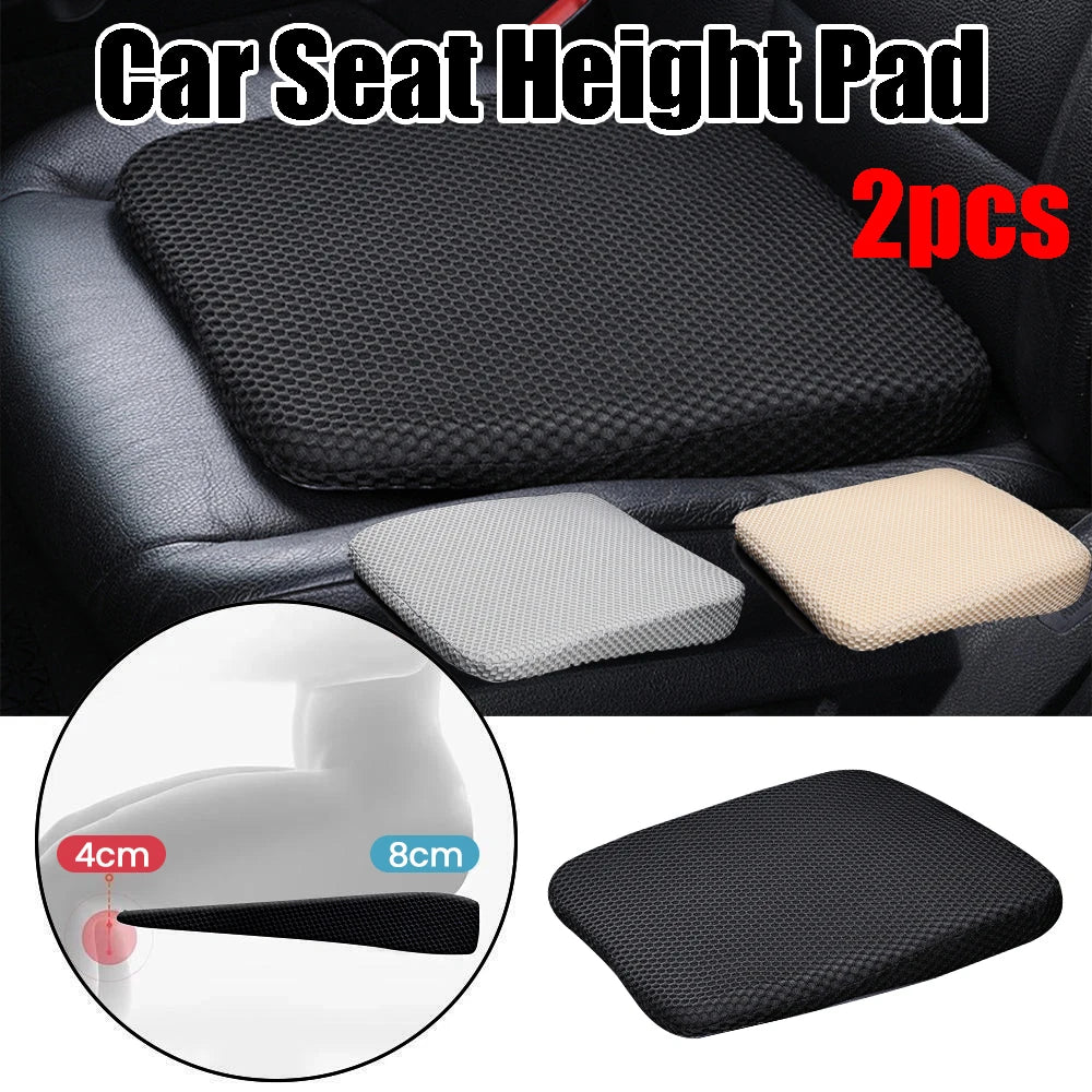 Car Seat Booster Cushion 35 x 40 x 8 cm (13.78 x 15.75 x 3.15 in) Honeycomb Memory Cotton 3D Mesh Breathable Thickened Anti-Slip Seat Cushion