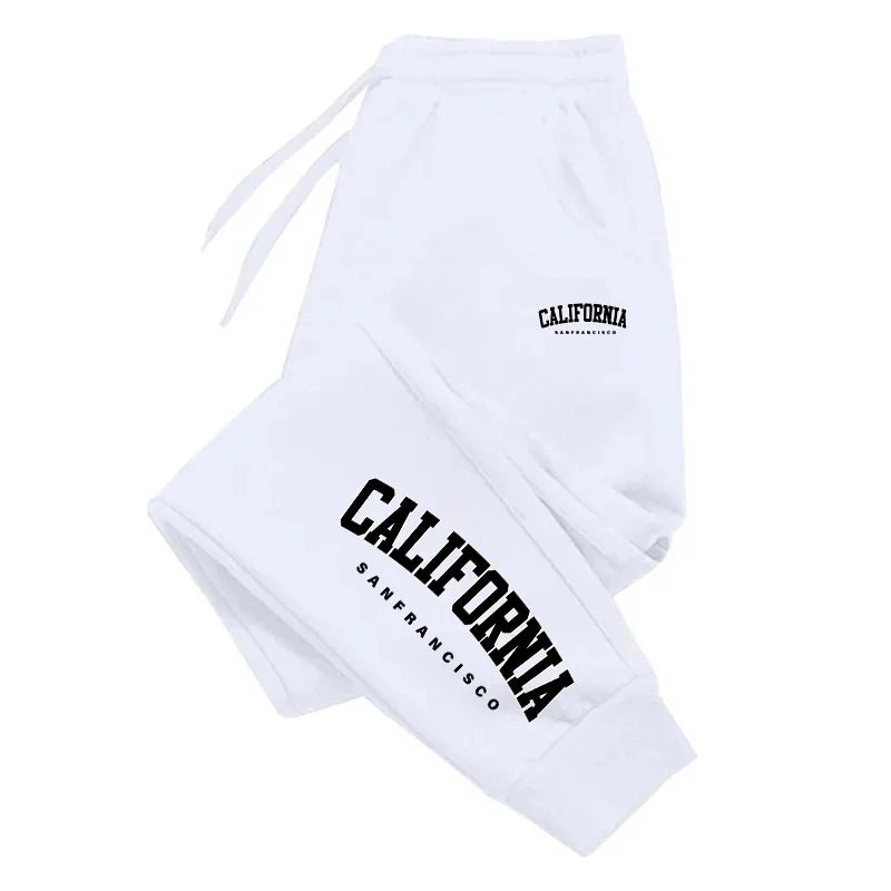 Men's Jogging Sweatpants – Casual Full-Length Sports Pants with Drawstring