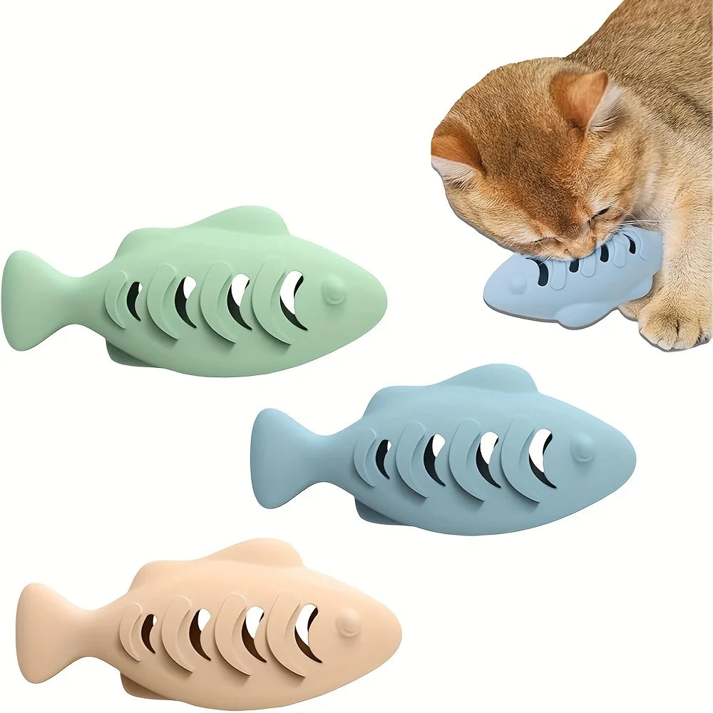 Octopus Cat Chew Toy - Interactive Silicone Treat Puzzle Feeder & Dental Teether for Cats (1-Pack)