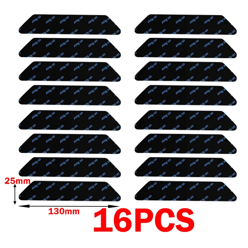 Non-Slip Rug Corner Pads - Reusable Washable PU Carpet Grippers Anti-Curling Adhesive for Rugs & Mats