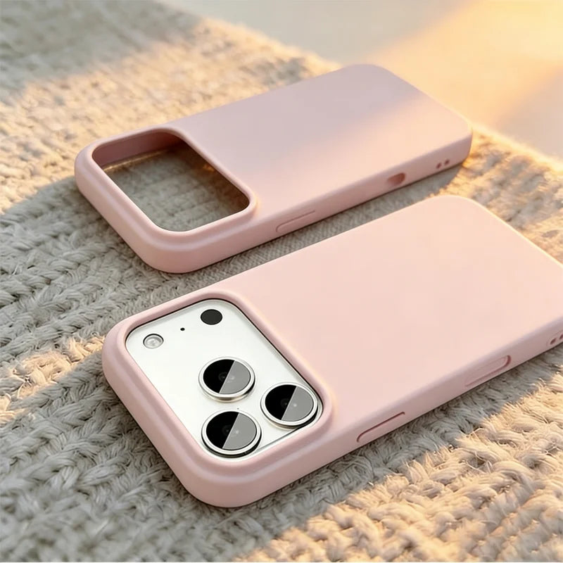 Liquid Silicone Full-Coverage iPhone Case — Shockproof Soft Matte, Anti-Fingerprint & Anti-Scratch
