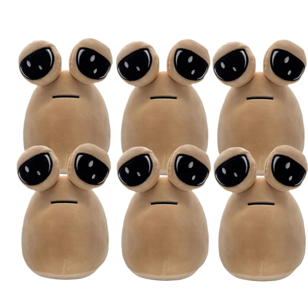The Maw My Pet Alien Pou Kawaii Plush Toy 22 cm (8.7 in) - 1-6 Pack Kids Birthday & Christmas Gift