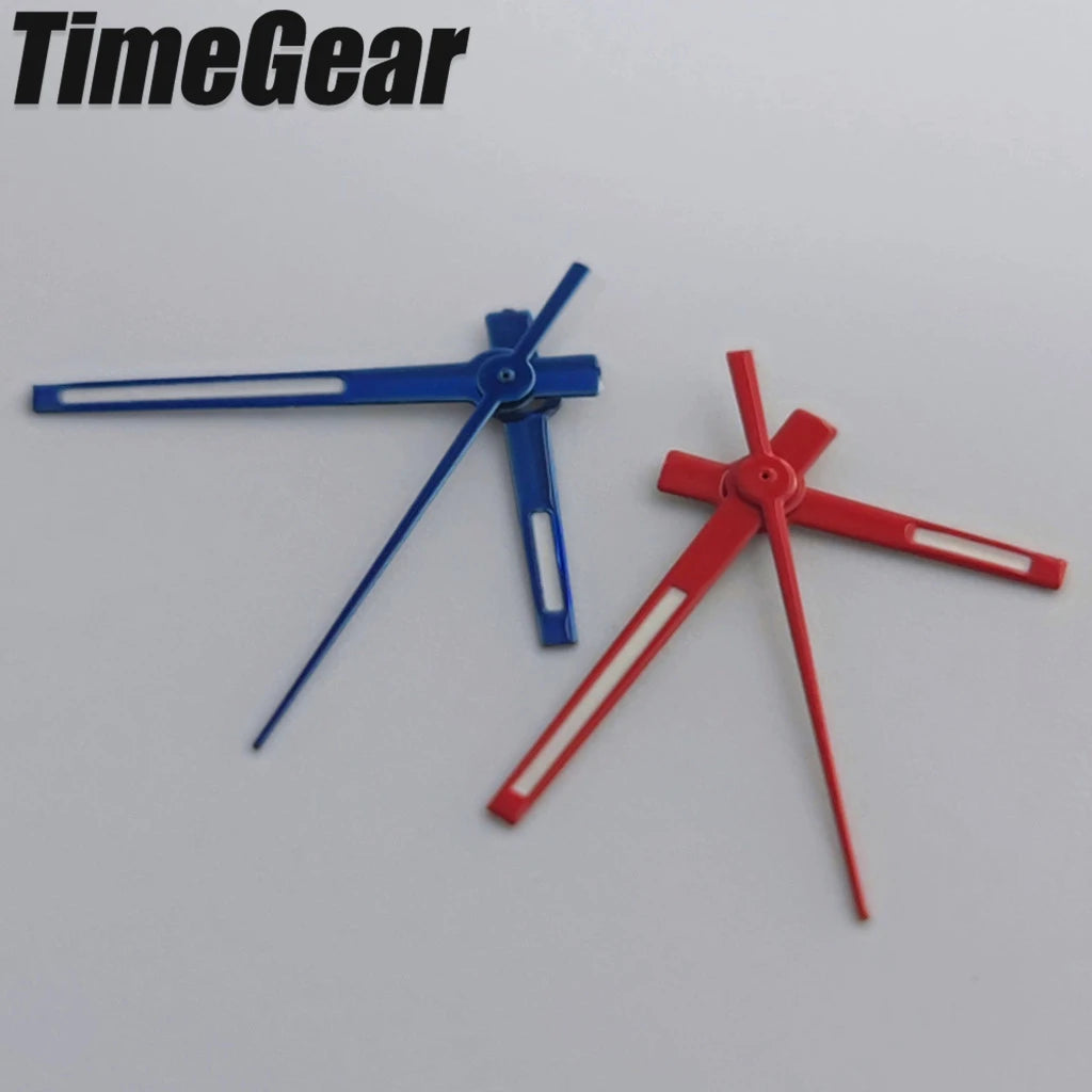 C3 Green Luminous Watch Hands Set for NH Series & Compatible Automatic Movements — 12.5 × 12 × 8 mm (0.49 × 0.47 × 0.31 in)