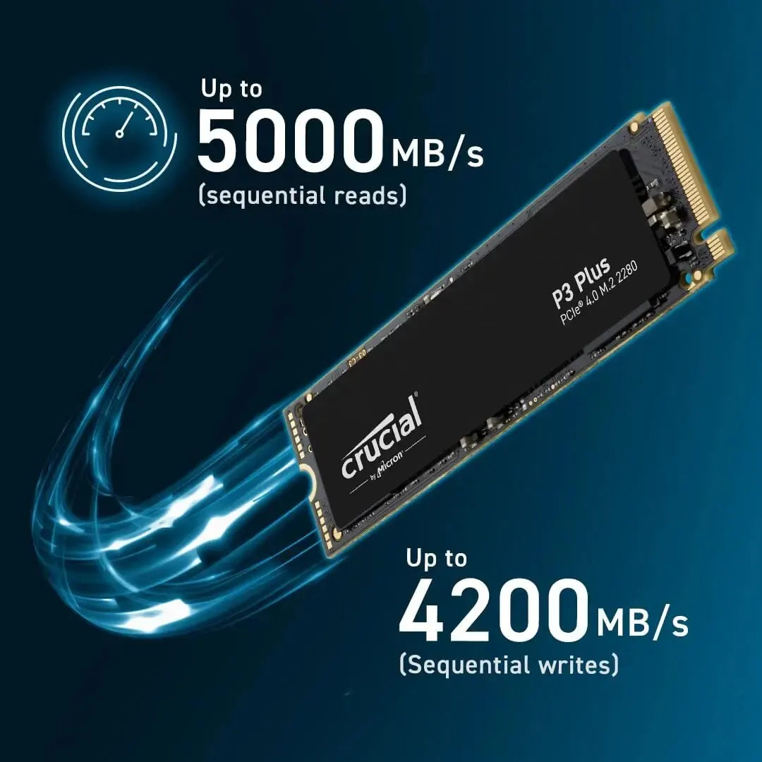 NVMe M.2 PCIe Gen4 3D NAND SSD 500GB/1TB/2TB — Up to 5000MB/s