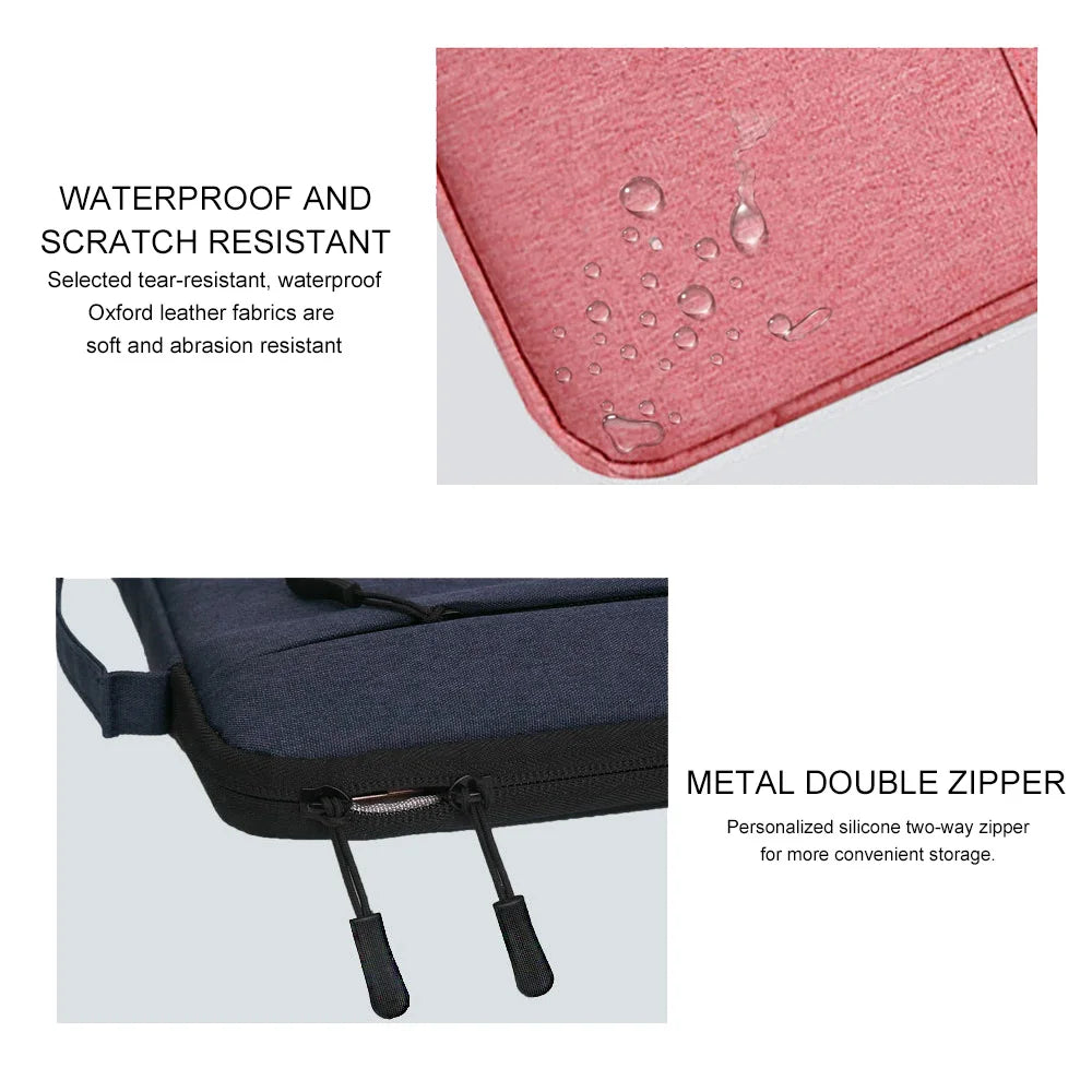 Canvas Laptop Sleeve 11–16 Inch — Slim Zippered Notebook Case
