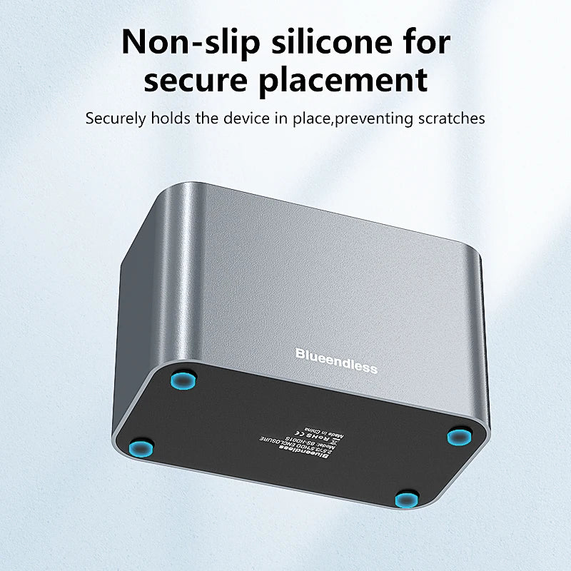 2.5/3.5-Inch SAS/SATA HDD Enclosure to USB 3.0 Docking Station, Aluminum HDD Caddy — Supports up to 18TB