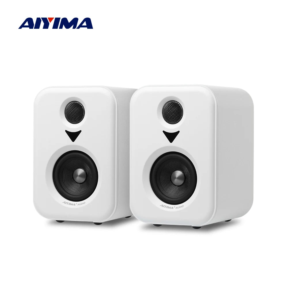Bookshelf Active Studio Speakers 3" (7.6 cm) Bluetooth 5.3 USB DAC Hi-Res HiFi 2.0 with Subwoofer Output for TV & PC