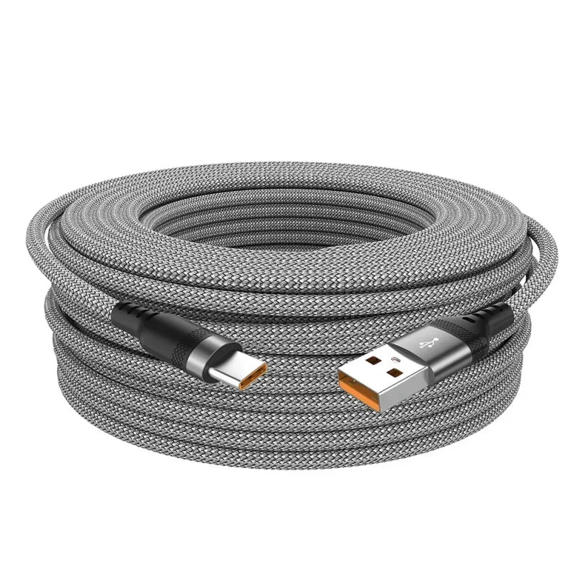 6A USB-A to USB-C PD Fast Charging Cable — 1m/2m/3m/5m Nylon Braided, Quick Charge