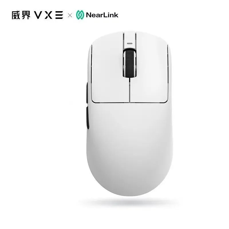 Lightweight Wireless Gaming Mouse - Bluetooth & USB, Rechargeable, 5-Button, 1600 DPI, Right-Handed