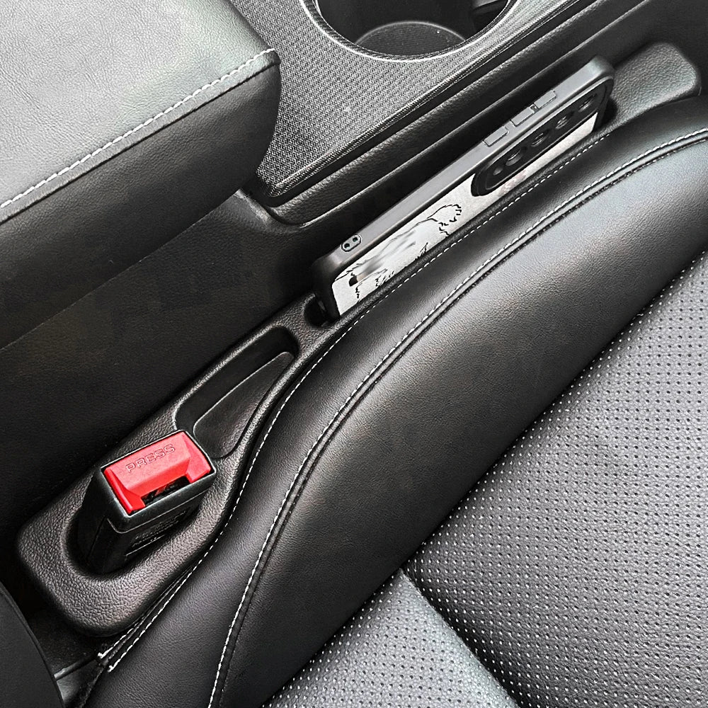 Universal Car Seat Gap Filler – Leak-Proof Side Seam Phone & Wallet Holder