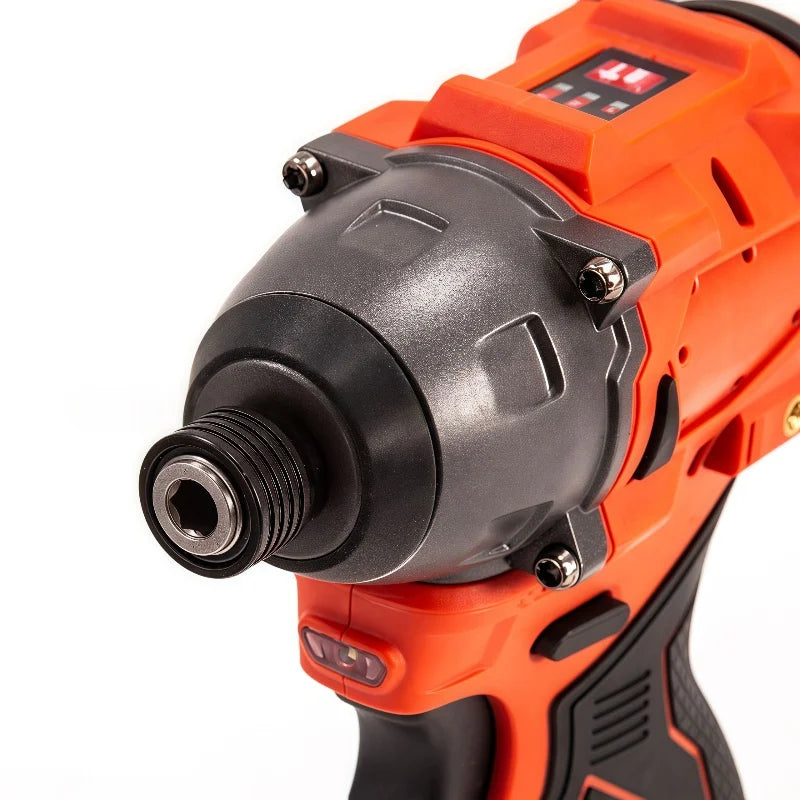 12V Brushless Cordless Electric Screwdriver & Multi-Function Lithium-Ion Drill Driver Set Compatible with 12V Compact Batteries
