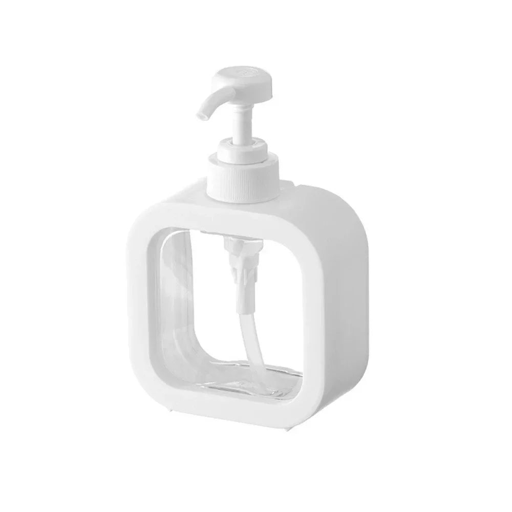 Transparent Pump Soap Dispenser Bottle 300ml/500ml (10oz/17oz) Refillable for Liquid Soap, Shampoo, Shower Gel, Dish & Laundry