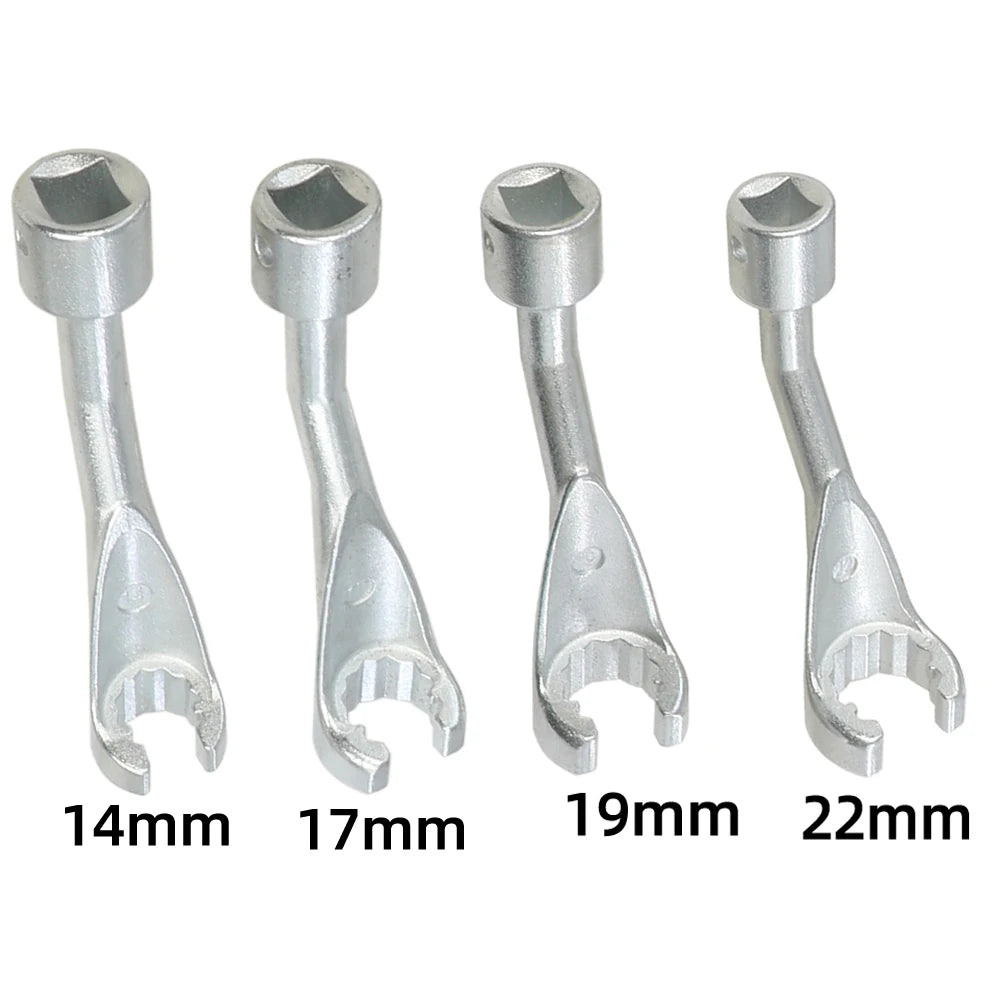 Diesel Injector Line Socket Set 1/2-Inch (12.7 mm) Drive - 12-Point Bihex Injector Fuel Line Wrenches