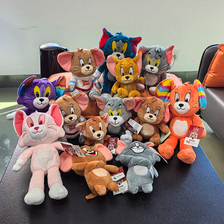 Tom and Jerry Plush Toy - Cat & Mouse Stuffed Animal, Multiple Sizes 5–13 in (13–32 cm)