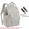 Waterproof Diaper Backpack with 2 Stroller Hooks — Maternity Mommy Nappy Bag for Travel & Outdoor