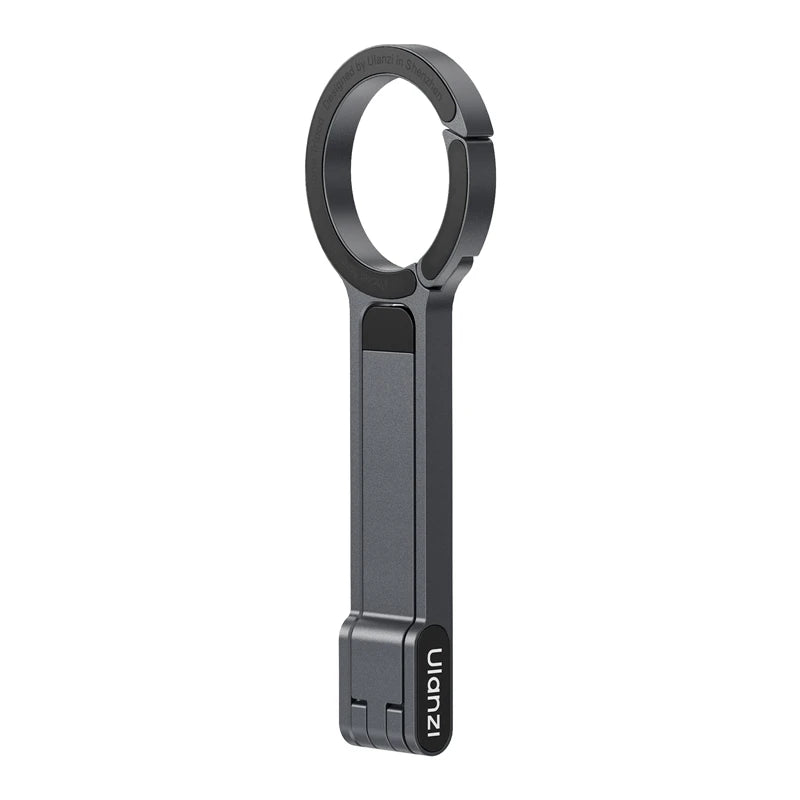 Carabiner-Mounted Mini Phone Tripod – Lightweight Aluminum Magnetic Dual-Sided Holder for Vertical & Horizontal Vlogging & Live Streaming