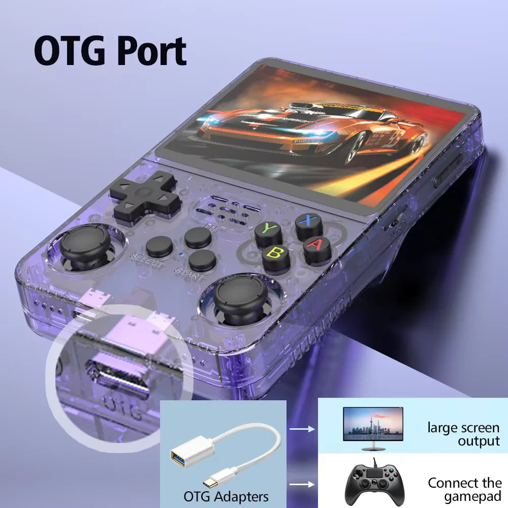 Retro Handheld Game Console 3.5-inch IPS | 15,000+ Games | Linux Portable Pocket Player | Dual RAM | 64GB/128GB