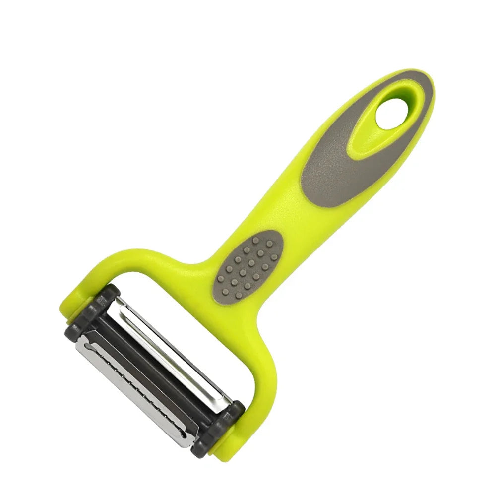 3-in-1 Rotary Vegetable Peeler Julienne Slicer and Grater for Carrot Potato Fruit Kitchen Tool