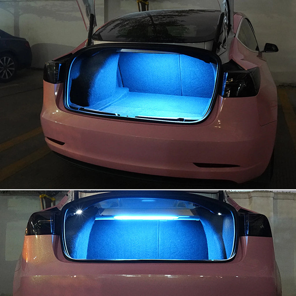 LED Trunk Light Strip for Model 3 – Bright Interior Atmosphere Lighting, Non-Destructive Install