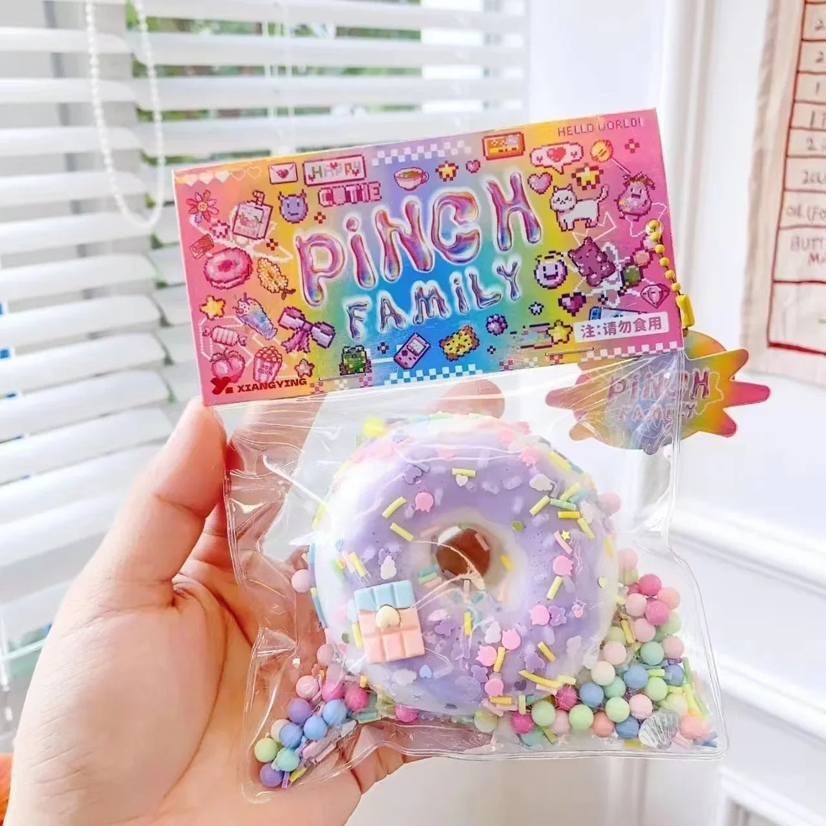 Squishy Cake Donut Stress Relief Toy - Sensory Fidget Squeeze for Kids & Adults, Anxiety Relief Gift